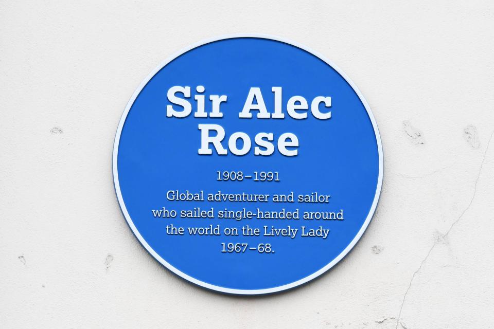 Portsmouth has its own program commemorating important people with links to our city, including Sir Alec Rose, the Southsea greengrocer who sailed around the world on the 'Lively Lady' (Picture: MRW)