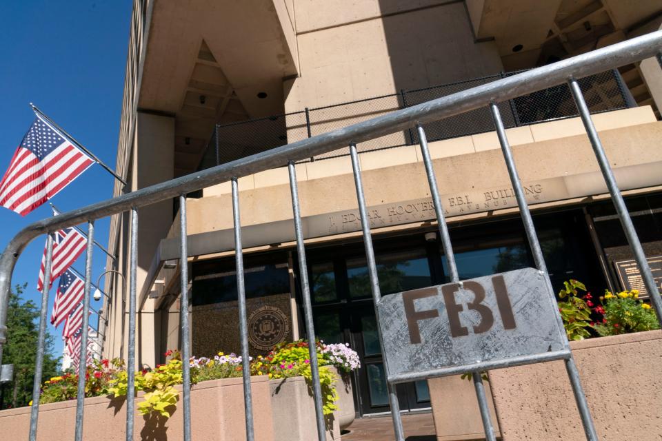 The Federal Bureau of Investigation building headquarters is seen in Washington, D.C., on Aug. 13, 2022. The agency is among those whose workers have carried secret documents home from the office.