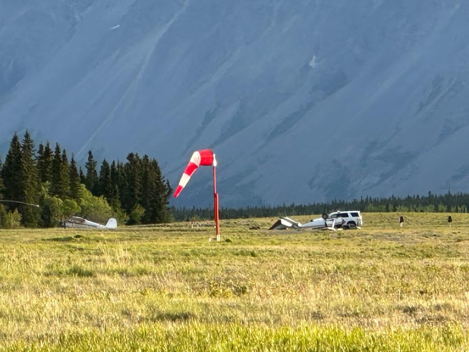 The Transportation Safety Board says the small aircraft in Haines Junction "collided with terrain on the airport's ground." Yukon's chief coroner says her office is investigating a fatality. 