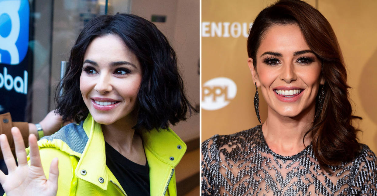 Cheryl in November 2018 and in 2015 (PA Images).