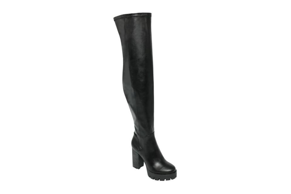 Charles David, Lug Sole Boot, Black Boots