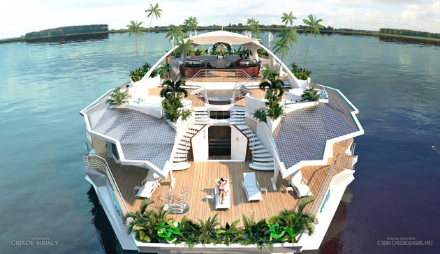 Man-made, floating island goes on sale