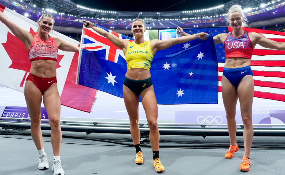 Alysha Newman, Nina Kennedy and Katie Moon.