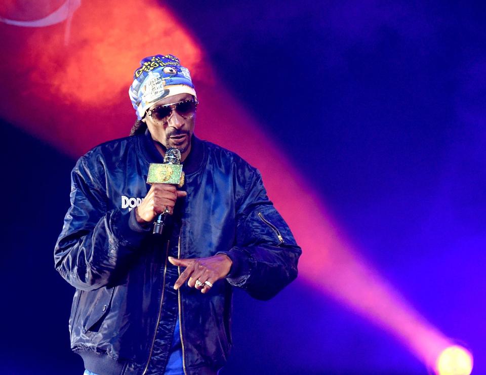 Snoop Dogg performs at the Puff Puff Pass Tour 3 at the Microsoft Theatre on Dec. 15, 2018 in Los Angeles.