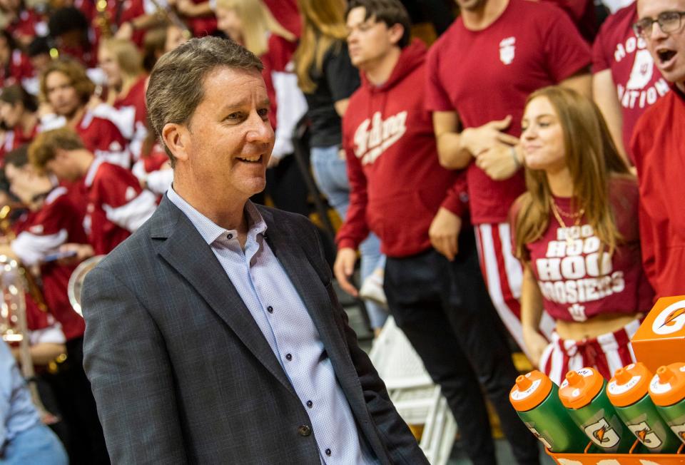 Vice President and Director of Intercollegiate Athletics at Indiana University Scott Dolson before the Indiana versus Vermont women's basketball game at Simon Skjodt Assembly Hall on Tuesday, Nov. 8, 2022.