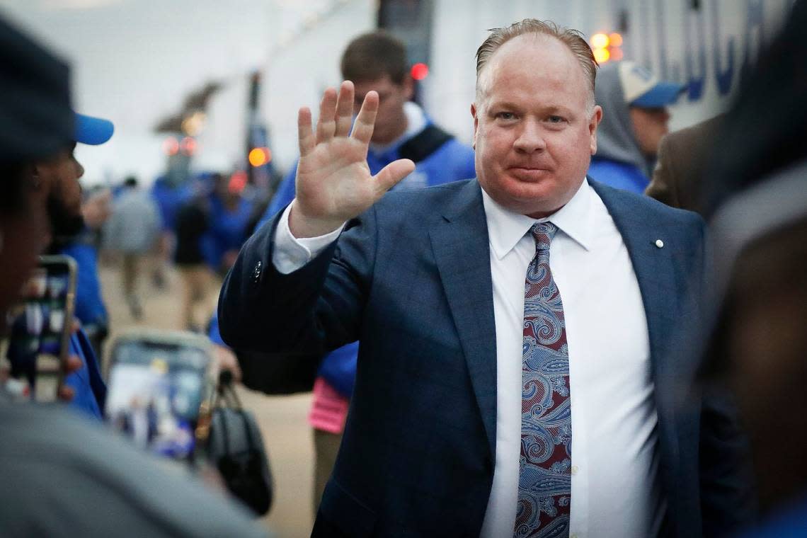 Mark Stoops is 61-53 as head coach at Kentucky. Since starting the Wildcats rebuilding project by losing 24 of his first 36 games, Stoops has gone 49-29.
