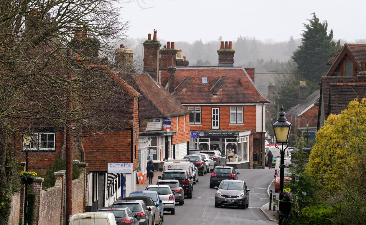 A general view of Wadhurst in East Sussex, which has been named as the overall best place to live in the UK in the annual Sunday Times Best Places to Live guide. Picture date: Thursday March 23, 2023. (Photo by Gareth Fuller/PA Images via Getty Images)