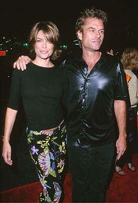 Lisa Rinna and Harry Hamlin at the Mann's Chinese Theater premiere of Columbia's Charlie's Angels