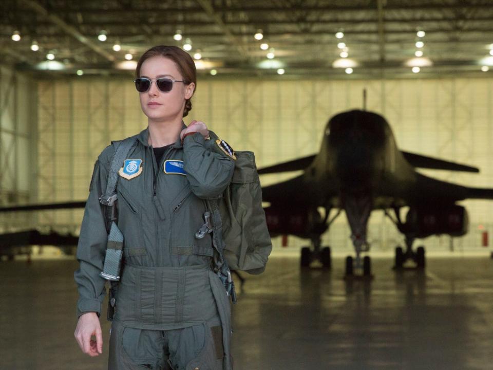 Brie Larson in ‘Captain Marvel’ (Disney/Marvel/Kobal/Shutterstock)