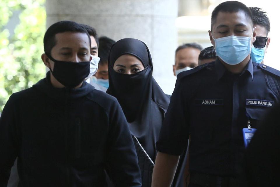 Datuk Nurulhidayah Ahmad Zahid is pictured at the Magistrate’s Court in Putrajaya May 5, 2020. — Picture by Yusof Mat Isa