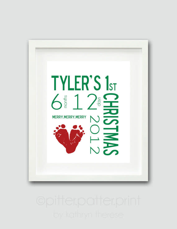 First Christmas Personalized Framed Print