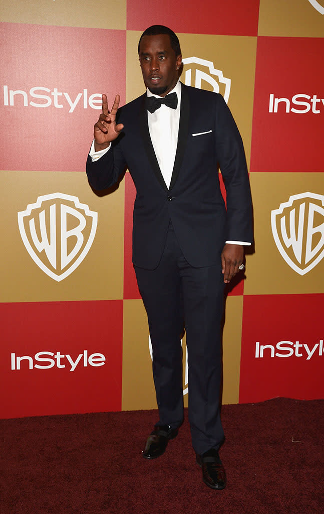 Sean 'Diddy' Combs attends the 2013 InStyle and Warner Bros. 70th Annual Golden Globe Awards Post-Party held at the Oasis Courtyard in The Beverly Hilton Hotel on January 13, 2013 in Beverly Hills, California.