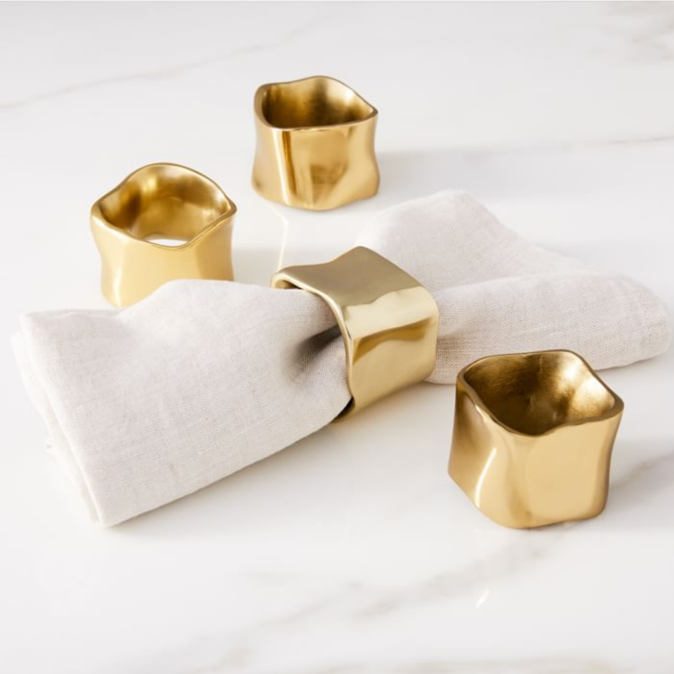 19) Molten Gold Napkin Ring