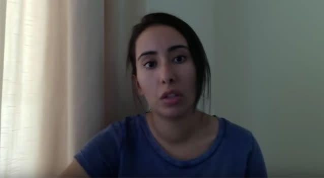 Princess Latifa has shared a chilling video following her disappearance. Source: YouTube/ Escape from Dubai