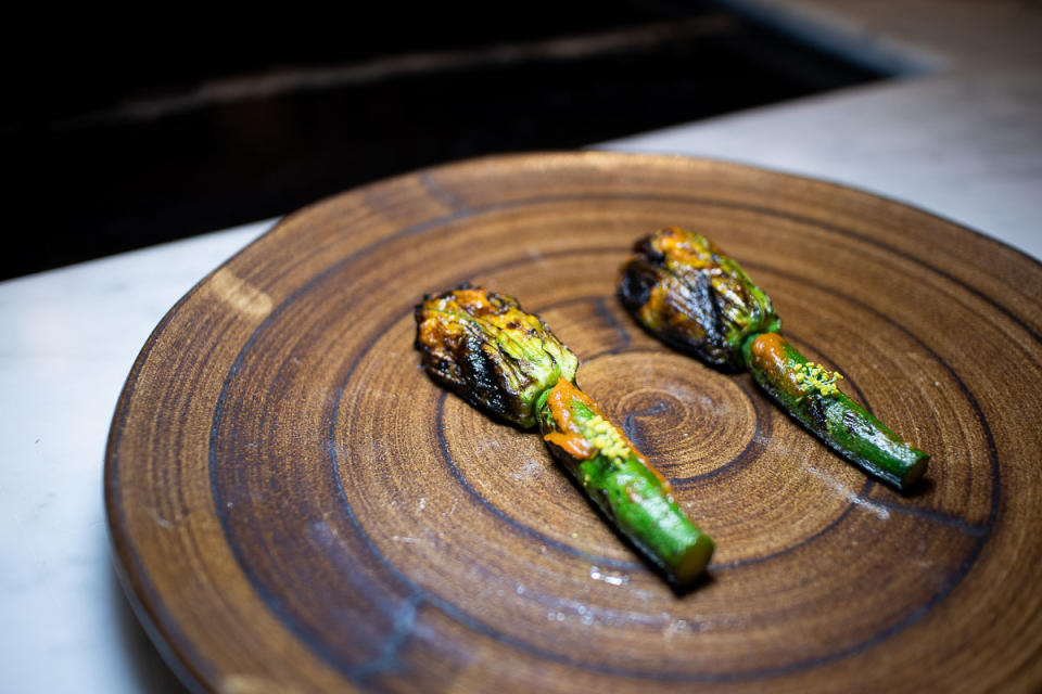 Stuffed Courgette Flowers (PHOTO: Zat Astha/Yahoo Lifestyle SEA)