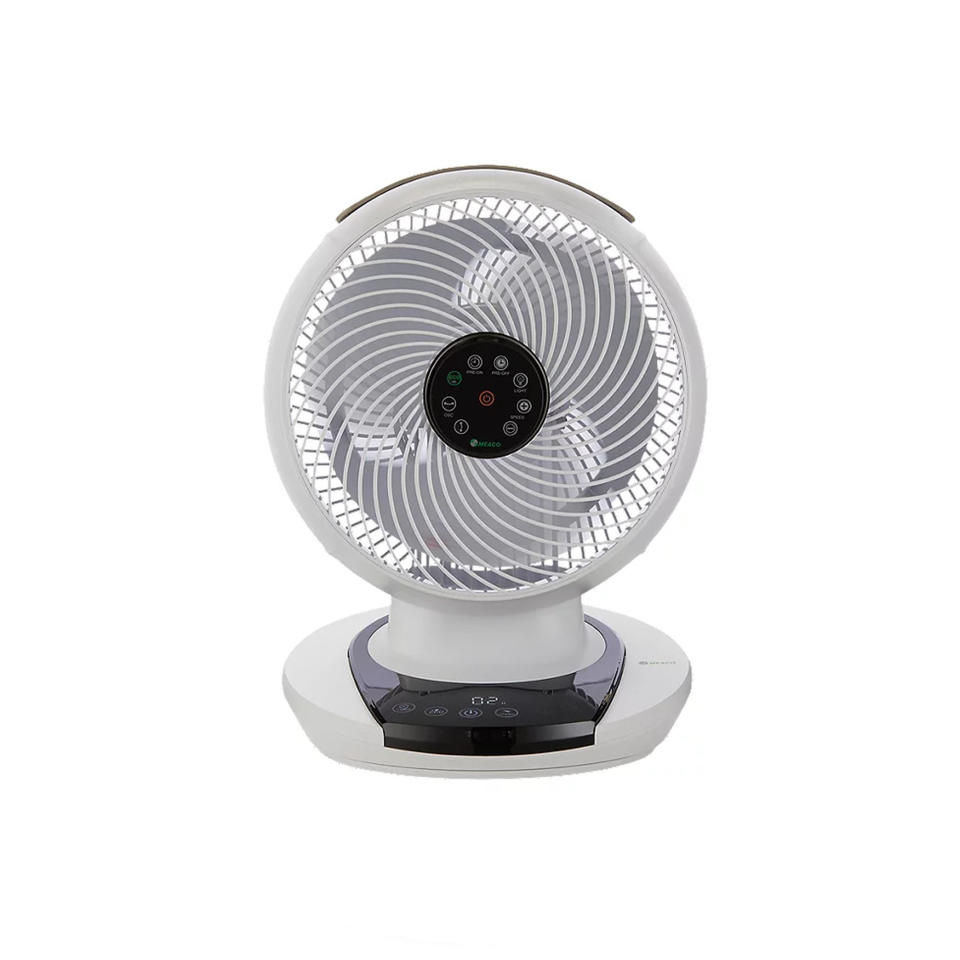 The white globe-shaped MeacoFan 1056 Air Circulator fan