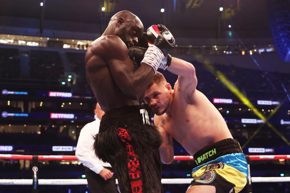 Denys Berinchyk (right) was a unanimous-decision winner against Yvan Mendy (Getty Images)