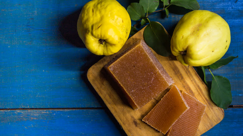 quince paste and fresh quince