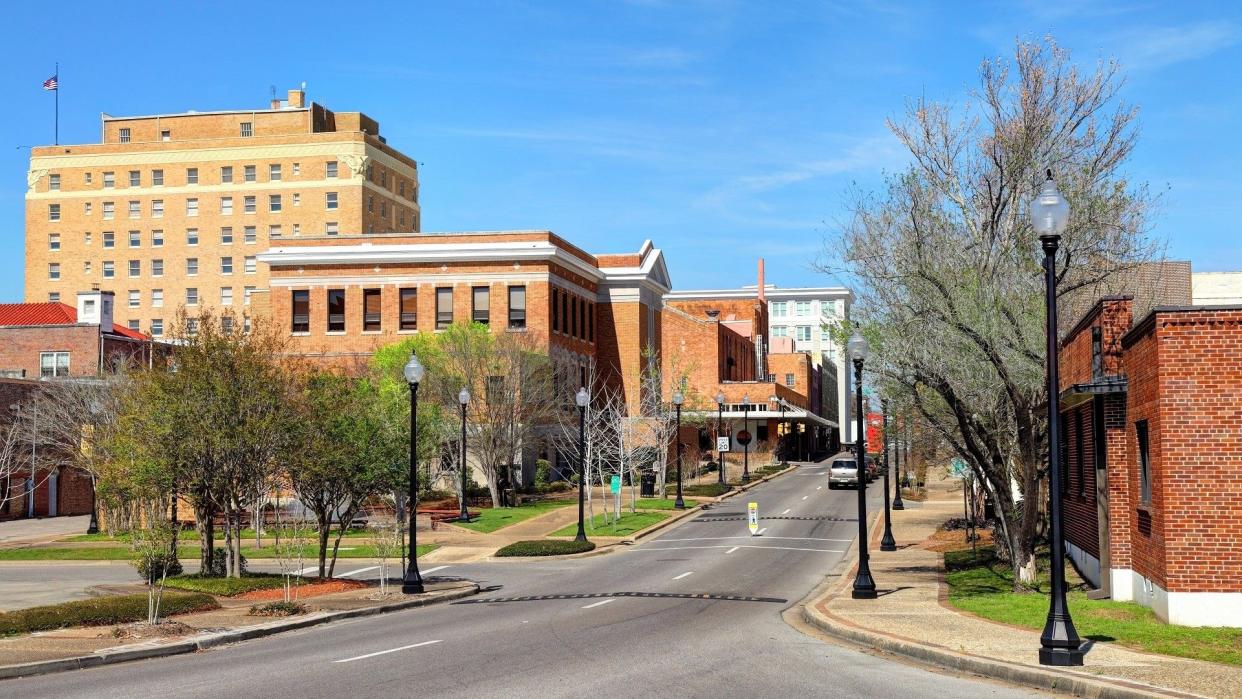 Hattiesburg, Mississippi, Cityscape, Urban Skyline, Horizontal