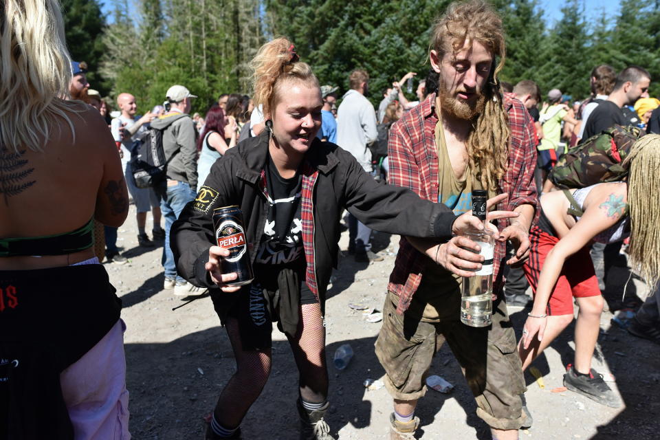 Rave which started in the early hours of Sunday in the forest at Neath Port Talbot, near the village of Banwen.  Locals find it impossible to park their cars.