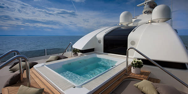 If the ocean is too much, guests can enjoy the plunge pool on the top deck.