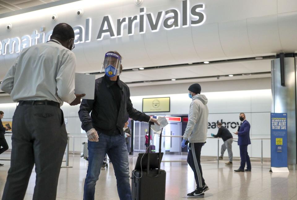 Ministers are preparing to ease travel rules for expats returning to the UK from Sunday, it has been reported (PA Wire)