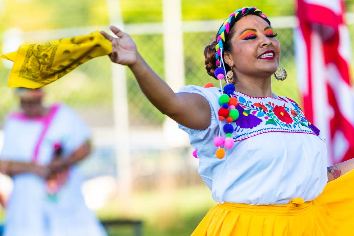 A dancer performed earlier this year at an event hosted by the Casa de la Cultura de Kentucky. The organization’s Viva Mexico celebration will feature dancers of all ages performing traditional dances.