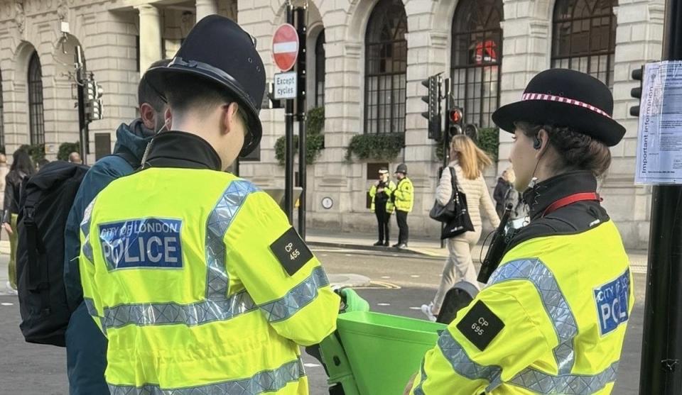 City of London Police near Bank Junction (City of London Police)