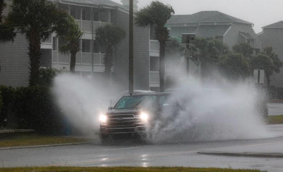 Ocean Boulevard in North Myrtle Beach began flooding as Hurricane Ian approached. Conditions deteriorated throughout the day on Friday in North Myrtle Beach as Hurricane Ian made landfall near Georgetown, S.C. The Cherry Grove area experienced severe flooding due to Ian’s storm surge on Friday, September 30, 2022.