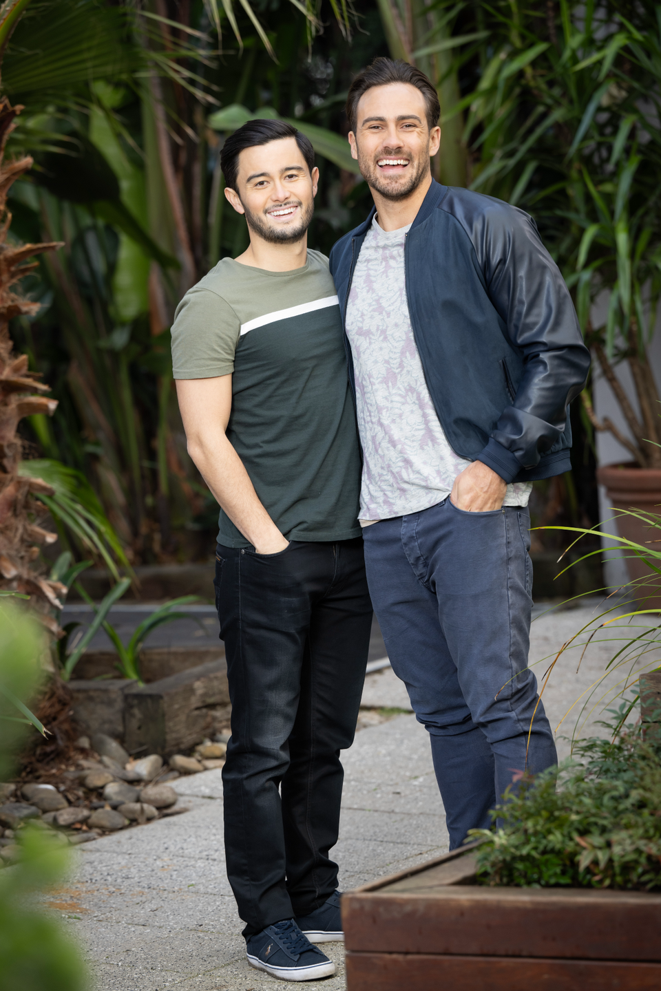 takaya honda and matt wilson as david tanaka and aaron brennan in neighbours