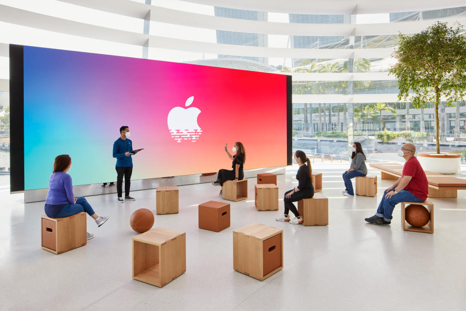 The Forum will soon serve as the stage for Singapore’s artists, musicians, and creatives for Today at Apple sessions. (PHOTO: Apple)