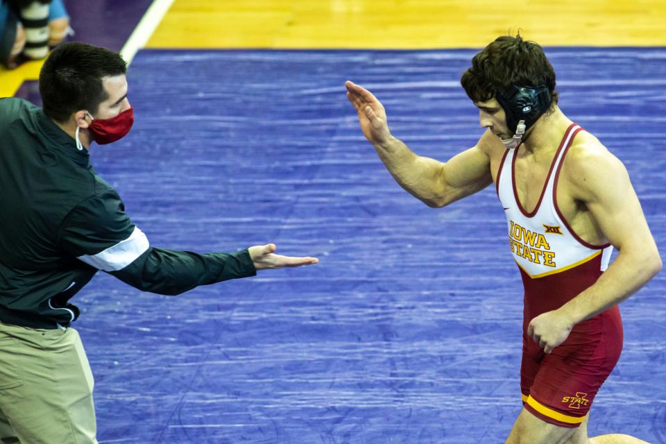 Iowa State's Ian Parker is back down at 141 pounds. That's a good thing for the Cyclones.