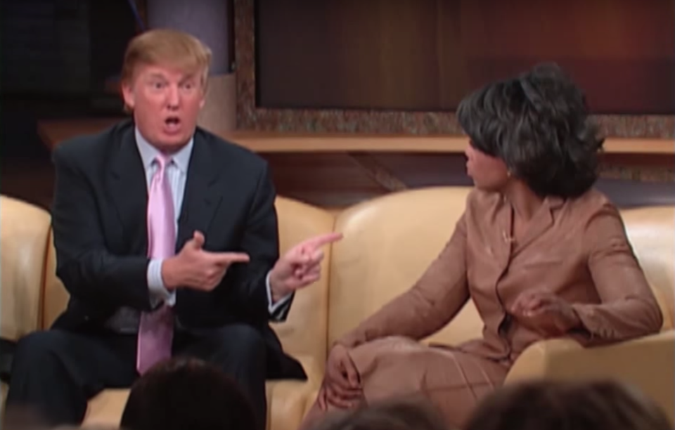 Donald Trump and Oprah Winfrey in 2004. (Image: Oprah Winfrey Network)