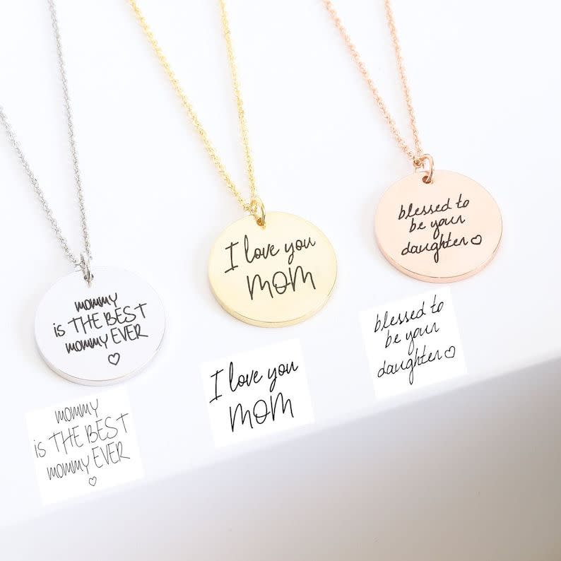 36) Handwritten Necklace