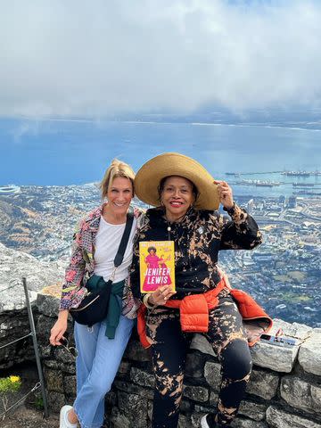 <p>Personal Images by Jenifer Lewis</p> Jenifer Lewis on her African getaway with her friend Laurie Petok
