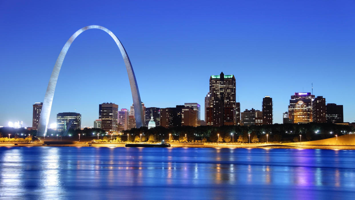 The city of St. Louis