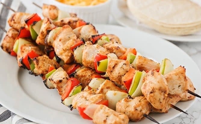 Fajita Grilled Chicken Skewers