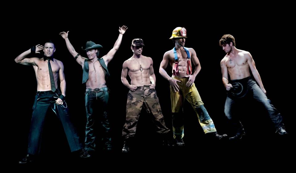 <p>If you spawned a freaking Vegas Chippendales-esque residency with your sexy movie, you better be on this list. <em>Magic Mike</em> told a memorable story (thank you Steven Soderbergh, master of all genres), but abs. Right?</p><p> <a class="link " href="https://www.amazon.com/Magic-Mike-Channing-Tatum/dp/B0096HI226?tag=syn-yahoo-20&ascsubtag=%5Bartid%7C10054.g.3524%5Bsrc%7Cyahoo-us" rel="nofollow noopener" target="_blank" data-ylk="slk:Amazon;elm:context_link;itc:0;sec:content-canvas">Amazon</a> <a class="link " href="https://go.redirectingat.com?id=74968X1596630&url=https%3A%2F%2Fitunes.apple.com%2Fus%2Fmovie%2Fmagic-mike%2Fid550129174&sref=https%3A%2F%2Fwww.esquire.com%2Fentertainment%2Fmovies%2Fg3524%2Fsexiest-movies-of-all-time%2F" rel="nofollow noopener" target="_blank" data-ylk="slk:iTunes;elm:context_link;itc:0;sec:content-canvas">iTunes</a></p>