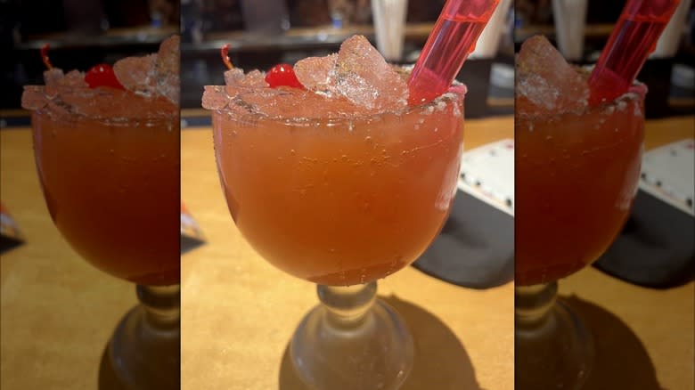 Hurricane margarita at Texas Roadhouse