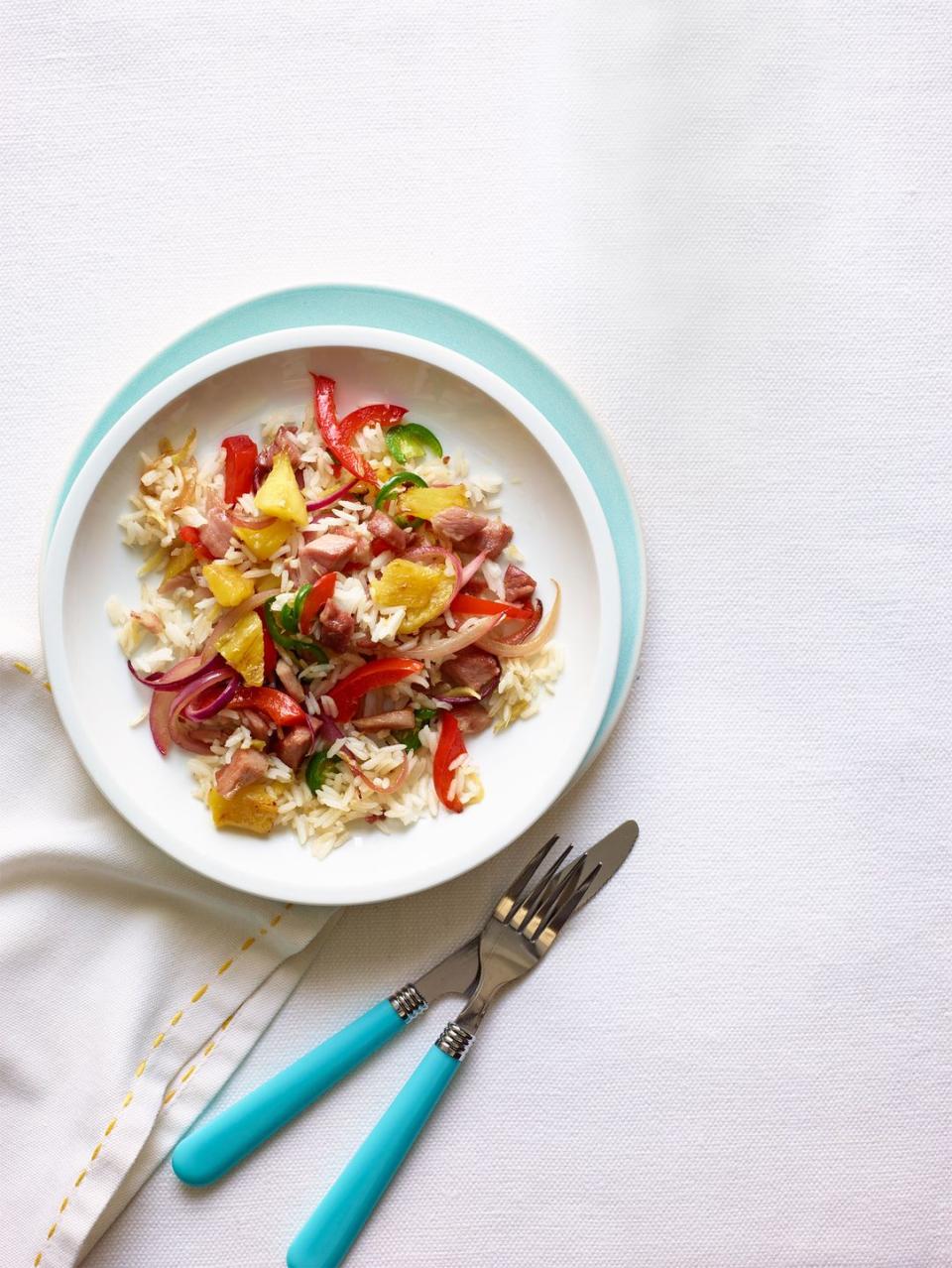 Pineapple and Ham Fried Rice