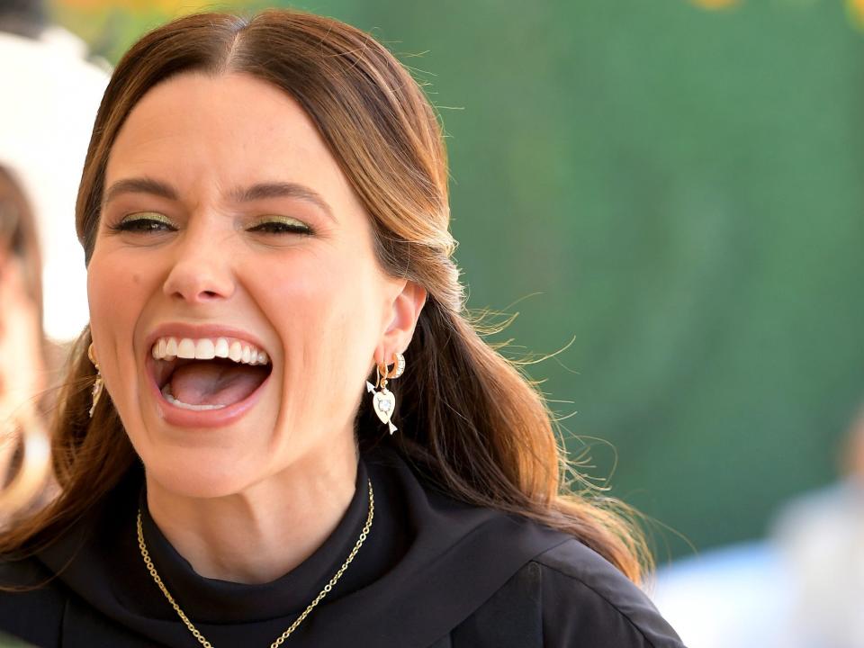 Sophia Bush laughing