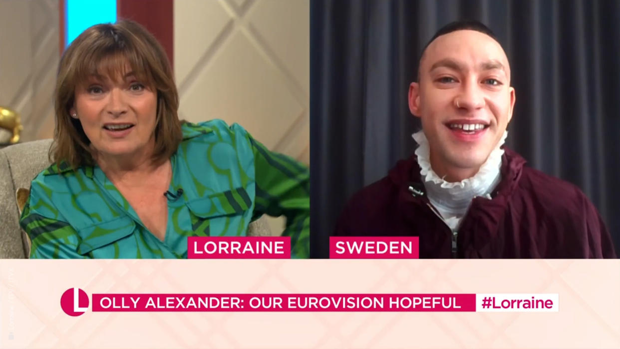Olly Alexander spoke to Lorraine Kelly. (ITV screengrab)