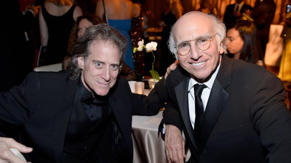 PHOTO: In this June 6, 2013, file photo, Richard Lewis and Larry David attendan event in Hollywood, Calif. (Frazer Harrison/Getty Images for AFI, FILE)