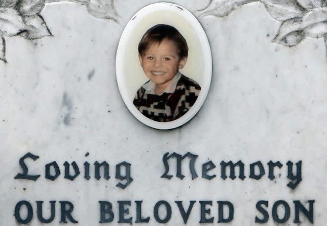 The grave of murdered James Bulger in Liverpool