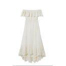 <a rel="nofollow noopener" href="https://shoprachelzoe.com/shop/ready-to-wear/dresses/halsey-off-shoulder-eyelet-detail-highlow-dress/" target="_blank" data-ylk="slk:Halsey Off-The-Shoulder Dress, Rachel Zoe Collection, $445;elm:context_link;itc:0;sec:content-canvas" class="link ">Halsey Off-The-Shoulder Dress, Rachel Zoe Collection, $445</a>