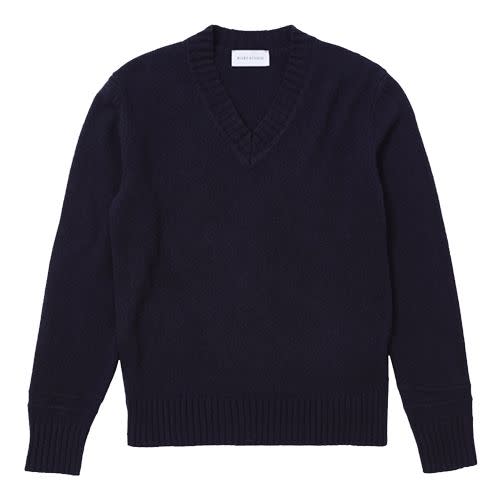 <p><a class="link " href="https://riley.studio/collections/knitwear/products/recycled-cashmere-v-neck-sweater-1" rel="nofollow noopener" target="_blank" data-ylk="slk:SHOP">SHOP</a></p><p> Riley Studio doesn't want you to buy things for the sake of it. So, the London label makes clothes that can be worn again and again from materials that have been made from other offcuts. But best of all, its cashmere is put together by craftspeople that are fairly paid and fairly treated for their work. </p><p>£295; <a href="https://riley.studio/collections/knitwear/products/recycled-cashmere-v-neck-sweater-1" rel="nofollow noopener" target="_blank" data-ylk="slk:riley.studio" class="link ">riley.studio</a></p>