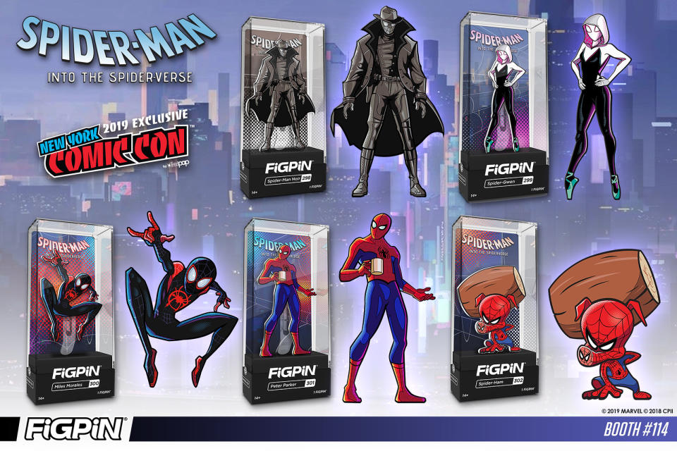 Spider-Verse Figpins (Photo: CMD Collectibles)