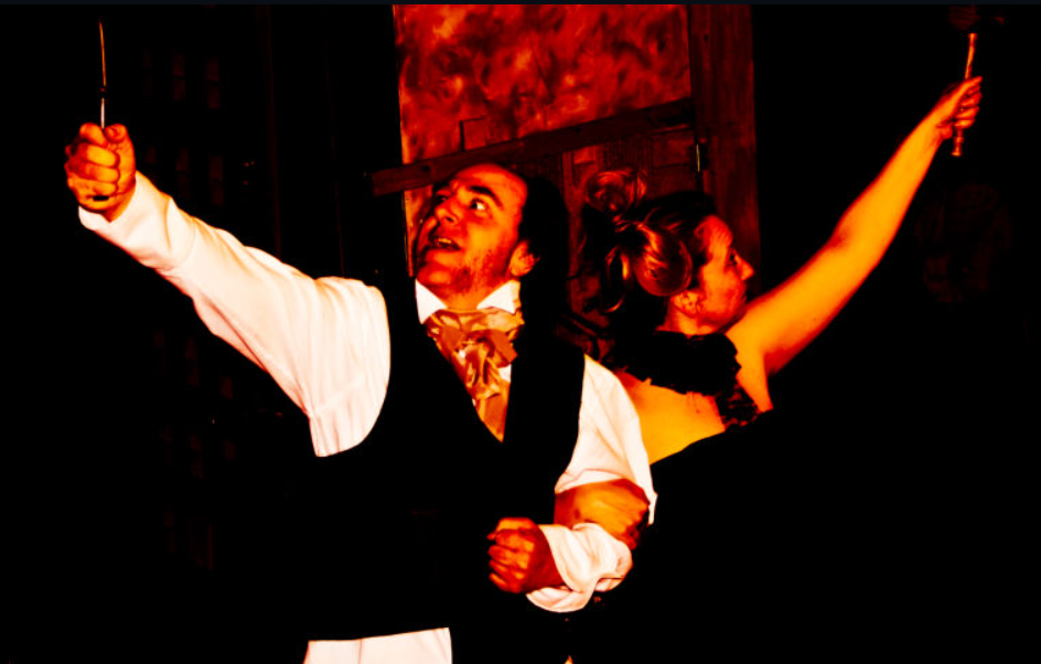 Tom and Shelley Walljasper starred in “Sweeney Todd” in Davenport in 2011.