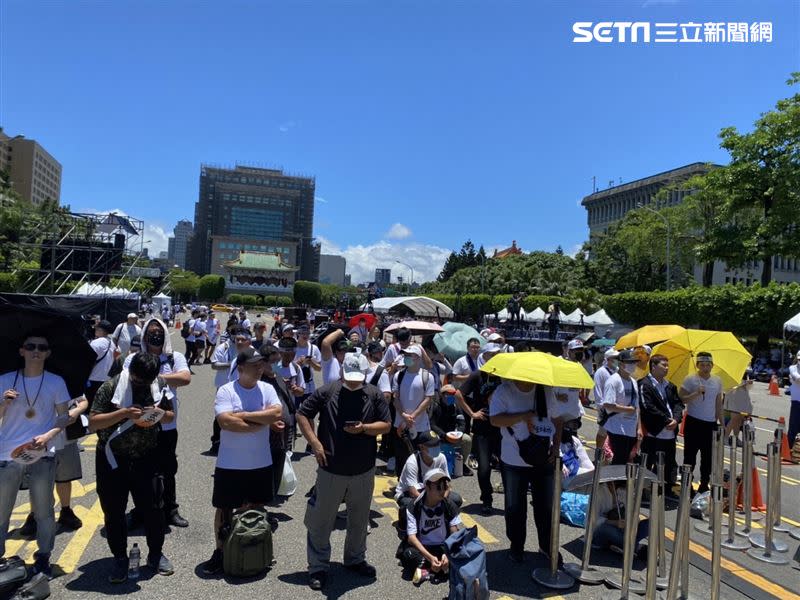 716凱道活動中午12時舞台前現況。（圖／記者王家俊攝影）