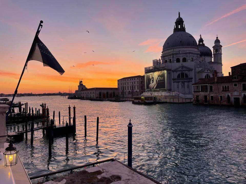 View of the Salute church from The Gritti Palace balcony (Annabel Grossman)